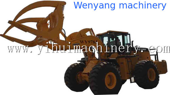 Porcelana Wenyang machinery WY978J 12Ton wheel loader with log grapple suitable for big diameter wood log proveedor
