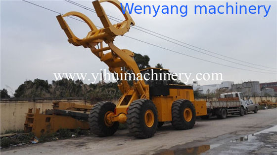 Cargador de troncos de maquinaria chino WY968J de 8 toneladas con agarre de troncos proveedor
