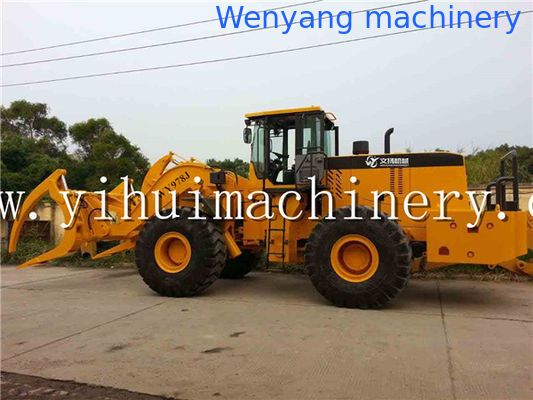 Wenyang machinery WY978J 12Ton wheel loader with log grapple suitable for big diameter wood log proveedor