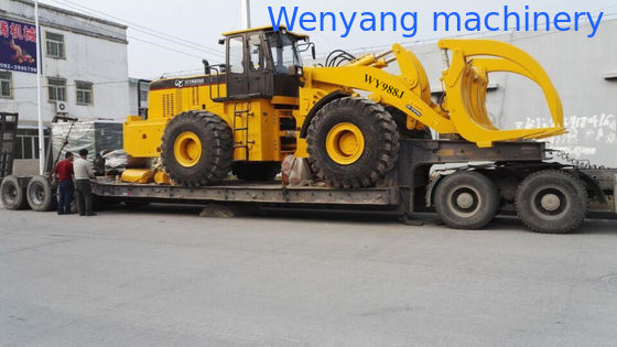 Maquinaria Wenyang WY988J 22T cargador frontal de gran capacidad con agarre de troncos para el Congo y el Gabón proveedor