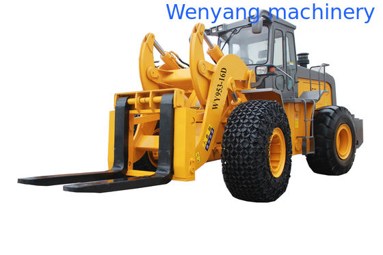 Cargador de carretillas elevadoras de 16 toneladas China maquinaria wenyang WY953-16D motor Weichai proveedor