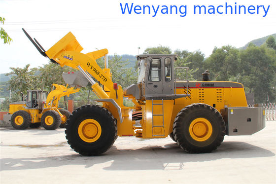 máquina de levantamiento de canteras 27T bloque de piedra montacargas hidráulicos cargador de ruedas con enganche rápido con motor de 178KW proveedor