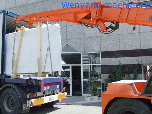 Máquina de manejo remoto de grúas de 10 toneladas para la carga y descarga de losas de mármol desde el contenedor 20GP proveedor