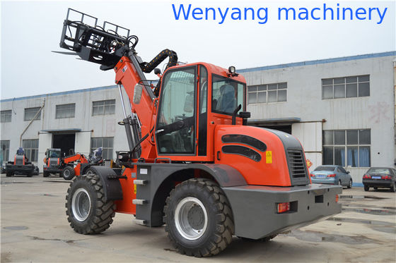 China fabricó maquinaria terrestre WY2500 4WD 2.5 toneladas carretilla elevadora telescópica proveedor
