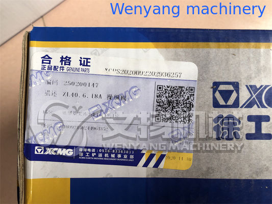 Válvula de control de repuestos originales para cargadora de ruedas XCMG ZL30G 250200147 proveedor